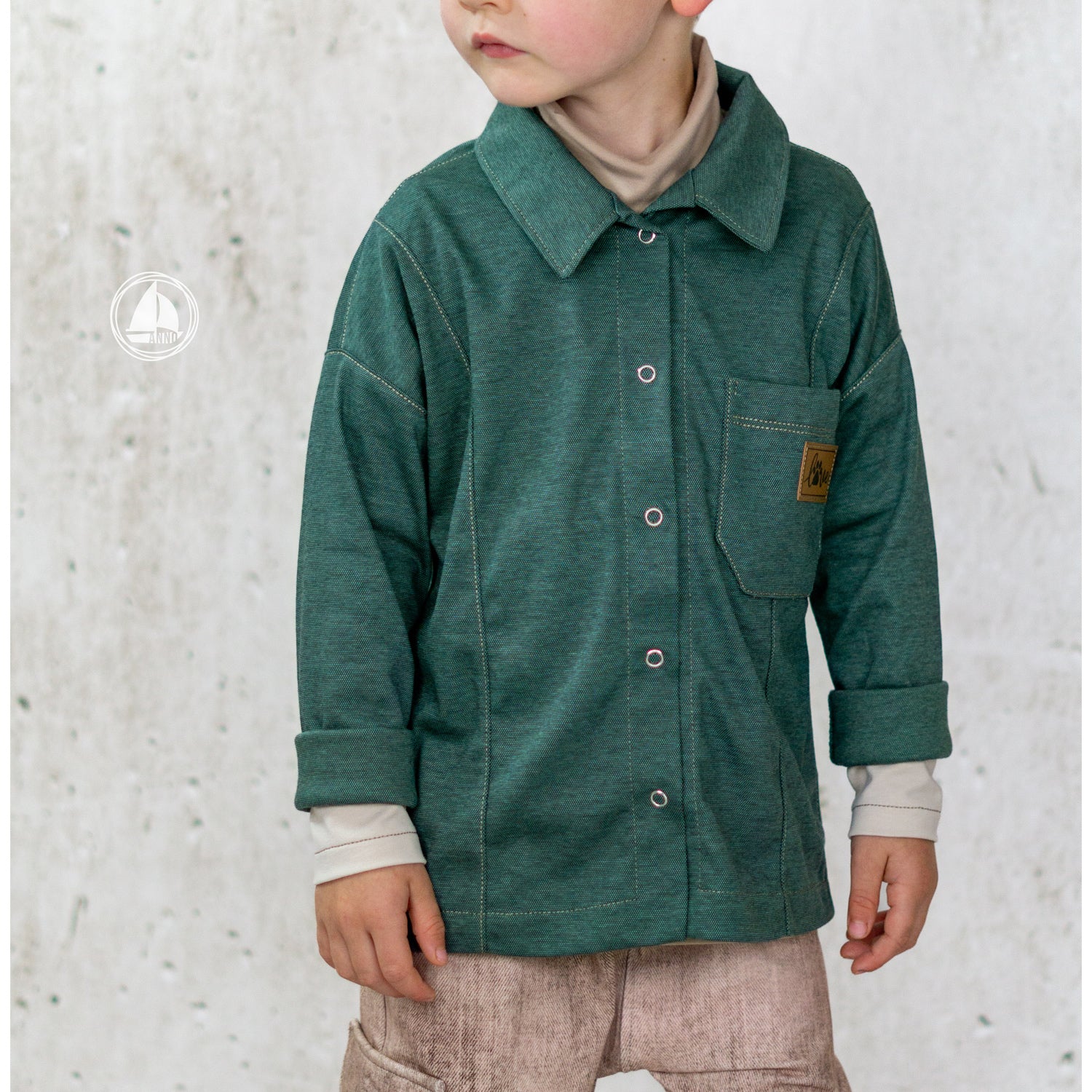 Reststücke - B-Ware - Interlockjersey "Florenz" 100% Baumwolle 150g/m² Berggrün meliert