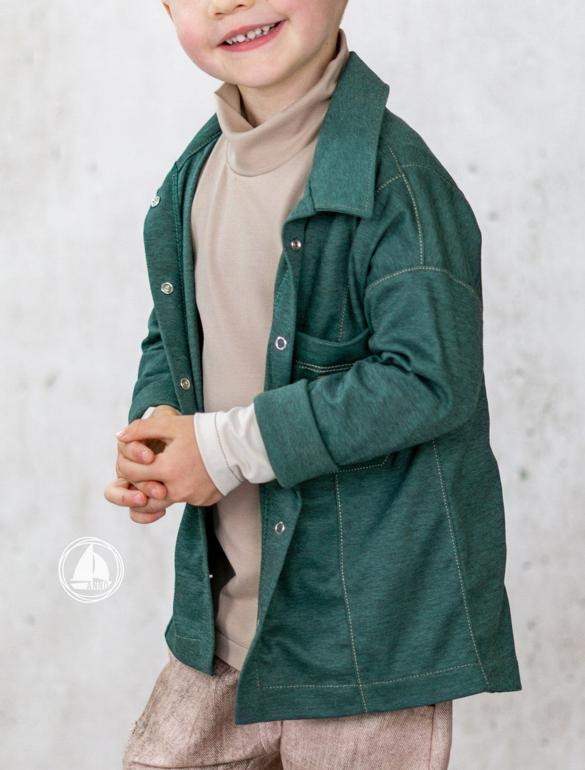 Reststücke - B-Ware - Interlockjersey "Florenz" 100% Baumwolle 150g/m² Berggrün meliert