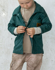 Reststücke - B-Ware - Interlockjersey "Florenz" 100% Baumwolle 150g/m² Berggrün meliert