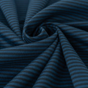 Interlockjersey Streifen 100% Baumwolle 140g/m² marine-schwarz