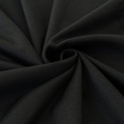 Interlockjersey 100% Baumwolle 160g/m² Schwarz