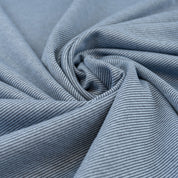 Jacquard "Verona" Diagonalstreifen Baumwolle 140g/m² Hellblau