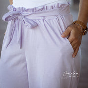 Jacquardjersey "Verona" Diagonalstreifen Baumwolle 140g/m² Pastelllila - Coupon