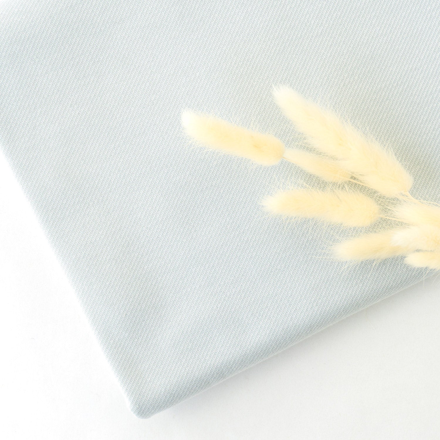 B-WARE Jacquardjersey "Verona" Diagonalstreifen Baumwolle 140g/m² Pastellgrau