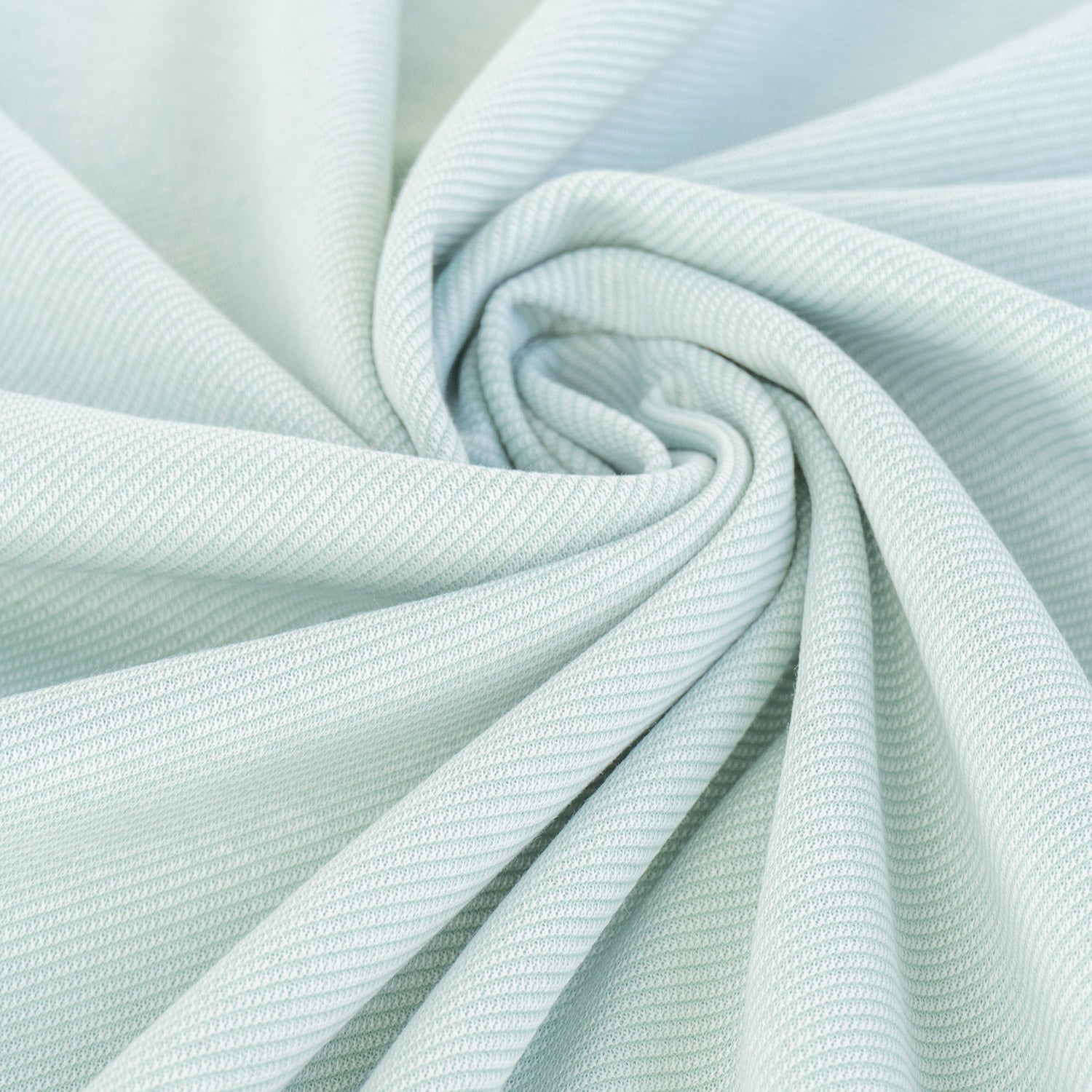 B-WARE Jacquardjersey "Verona" Diagonalstreifen Baumwolle 140g/m² Pastellmint