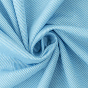 Jacquardjersey "Verona" Diagonalstreifen 100% Baumwolle 140g/m² Himmelblau