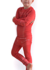 Kinder Funktionswäsche-Set mit Thermofunktion - rot