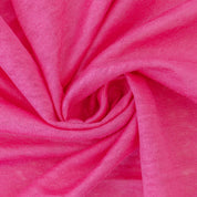 Stoffmuster Leinenjersey 100% Leinen Pink