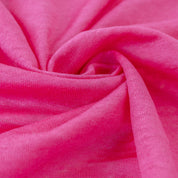 Stoffmuster Leinenjersey 100% Leinen Pink