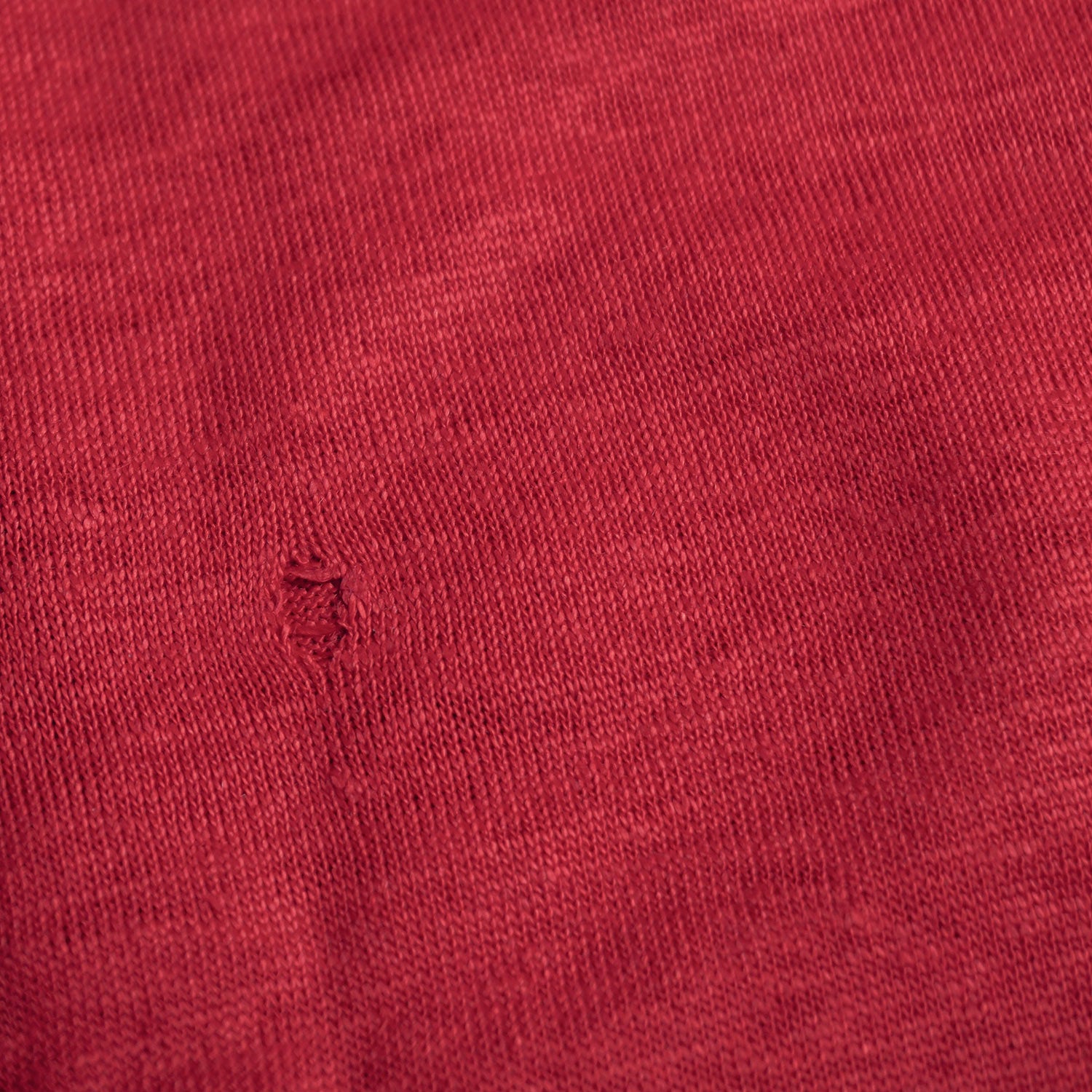 B-WARE - Leinenjersey 100% Leinen Tomatenrot