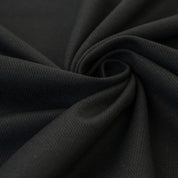 Jacquardjersey Birdseye-Optik Schwarz