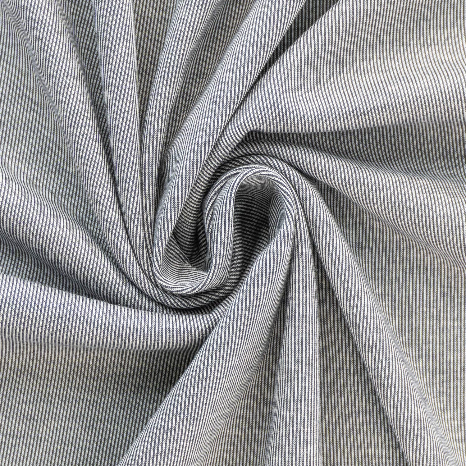 Stoffmuster Jacquard "Mailand" Längsgestreift Baumwolle 150g/m² Schwarz