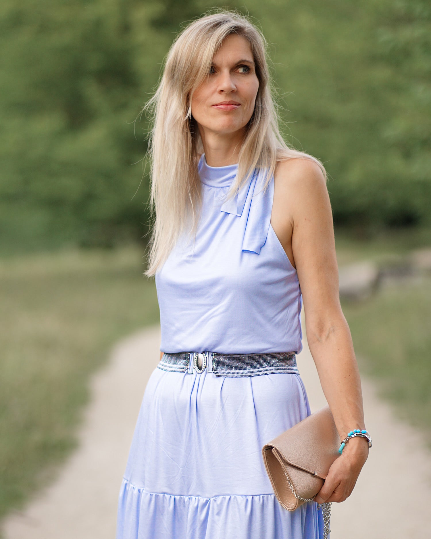 Micro-Modaljersey aus 100% MicroModal 140g/m² Hellblau