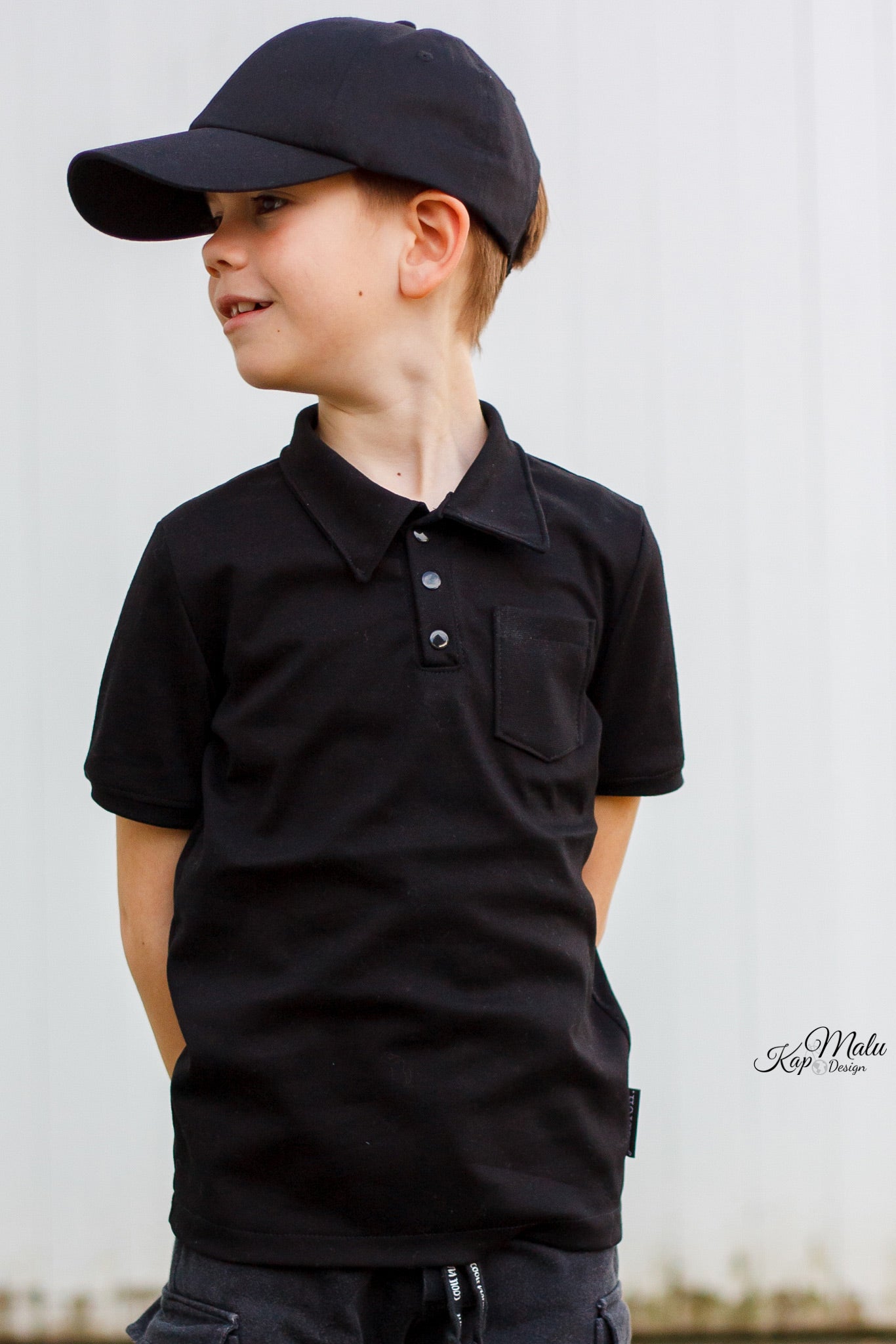 Doppelpiqué 175g/m² Schwarz - Coupon