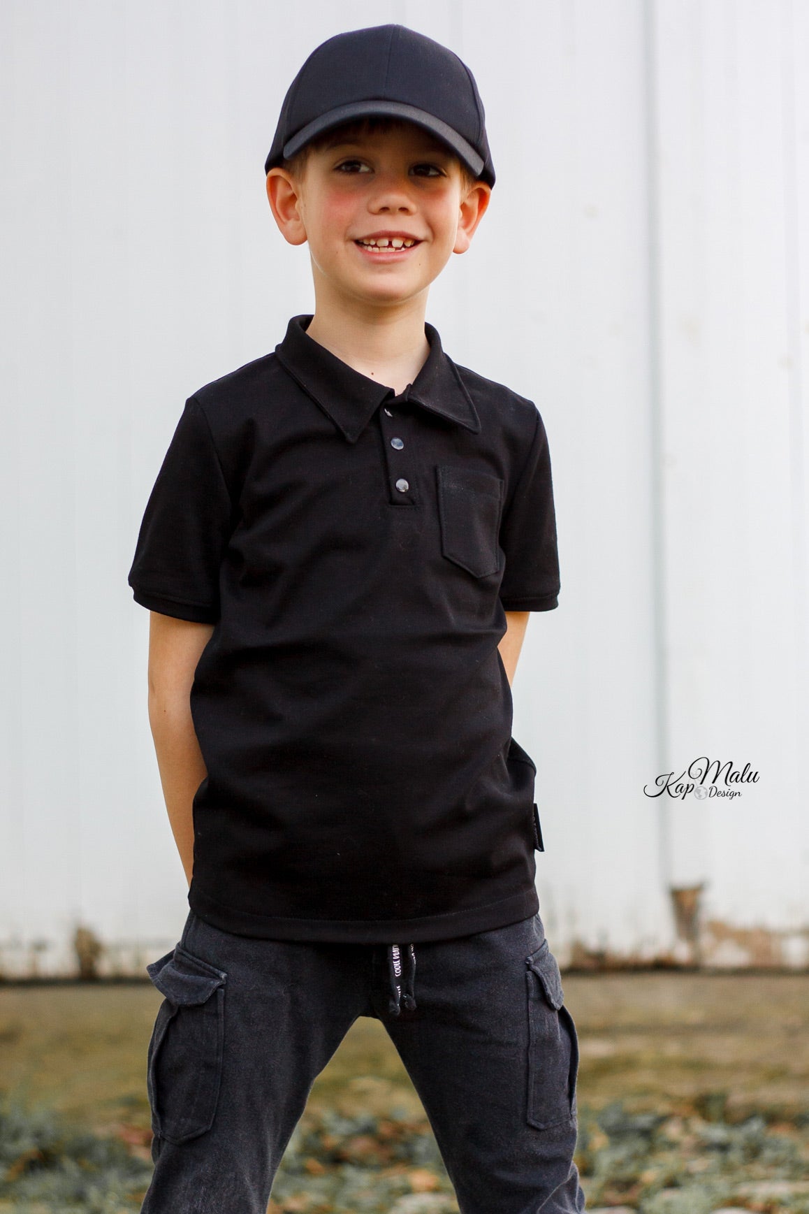 Doppelpiqué 175g/m² Schwarz - Coupon