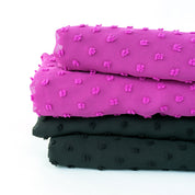 Blusenstoff Plumeti Schwarz Coupon 1m