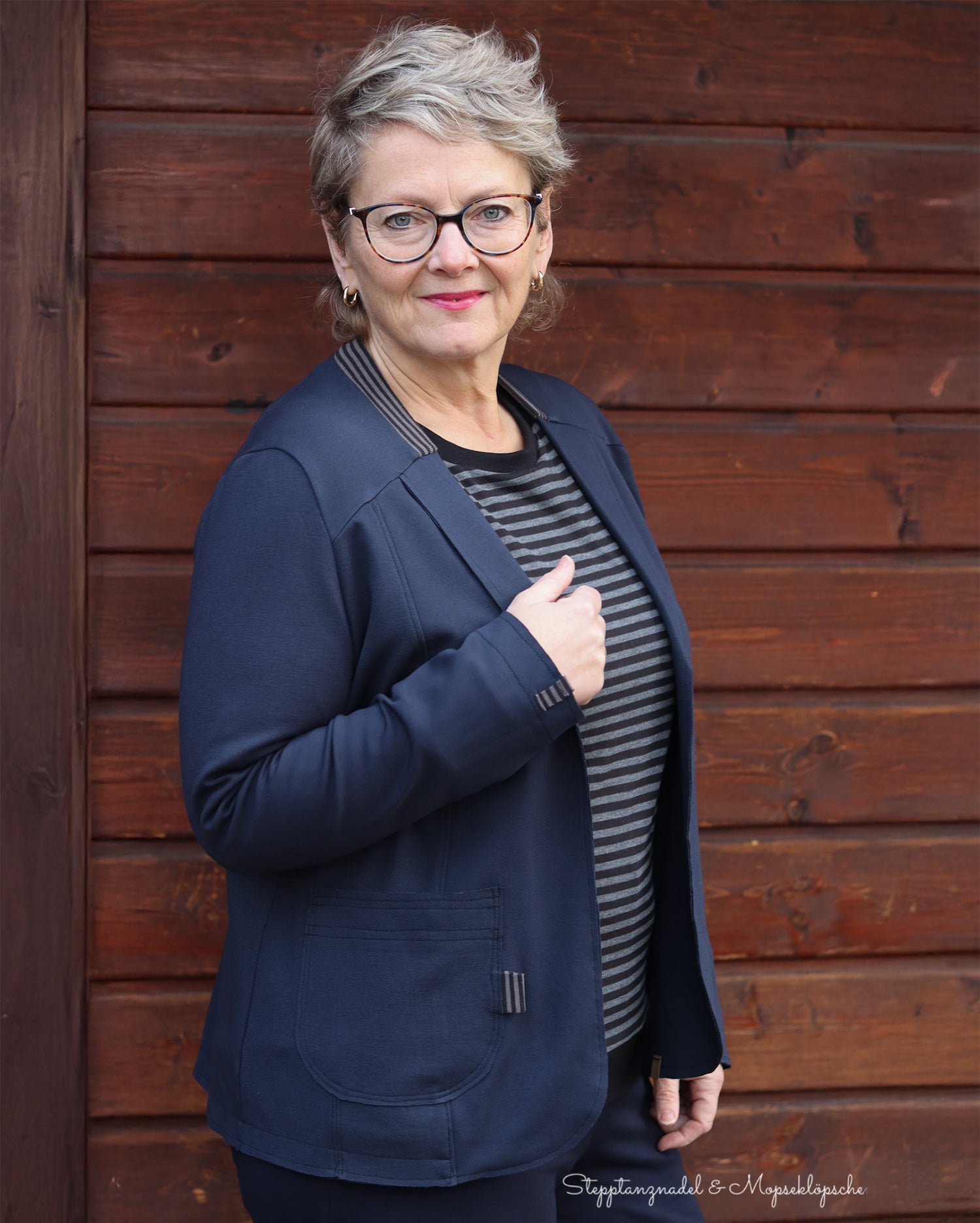 Romanit Jersey 265g/m² Marine