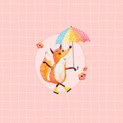 Bio-Baumwolljersey Panel 210g/m² Rosie Fuchs Rosa