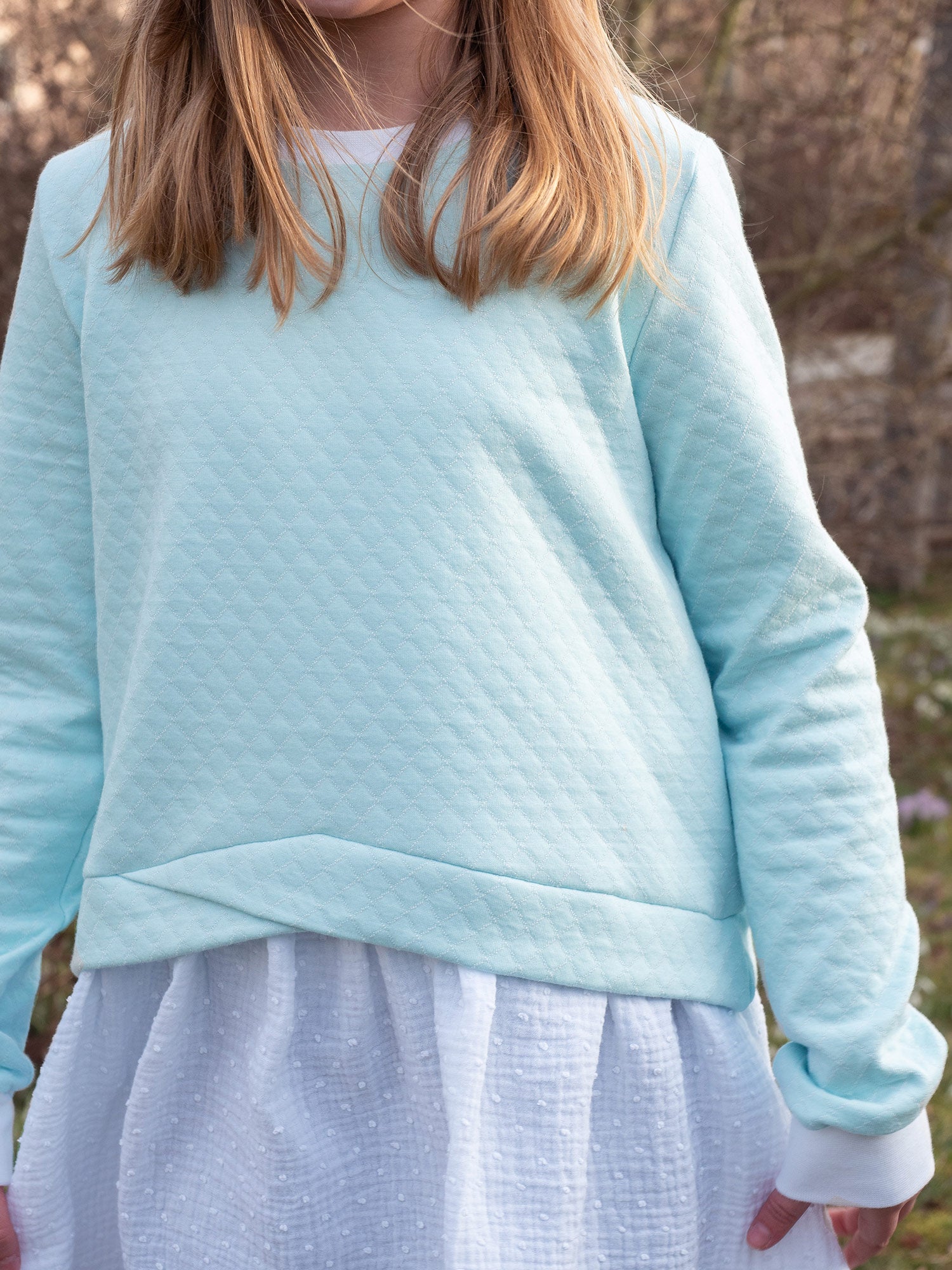 Feinripp Jacquard Steppkaro 260g/m² Rosa