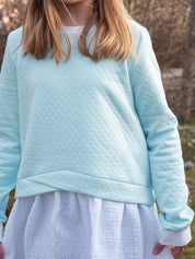 Feinripp Jacquard Steppkaro 260g/m² Rosa