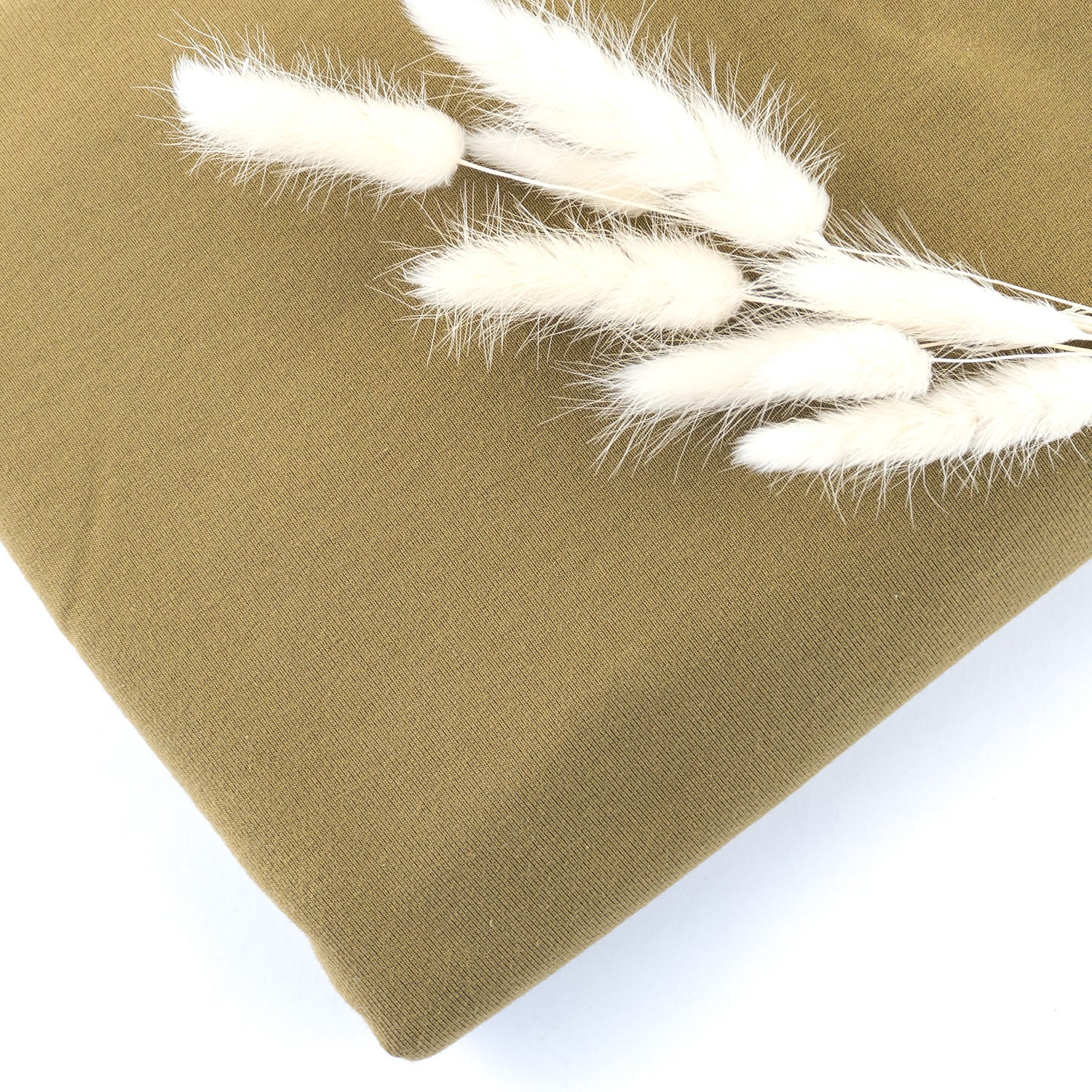 French Terry (ungeraut) 325g/m² Khaki - Coupon