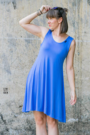 Viskosejersey mit Elasthan 190g/m² Kornblume blau