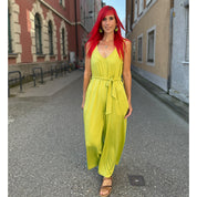 Viskosejersey mit Elasthan 190g/m² Limette - Coupon