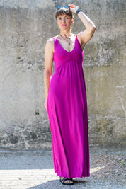 EcoVero Viskosejersey mit Elasthan 190g/m² Magenta