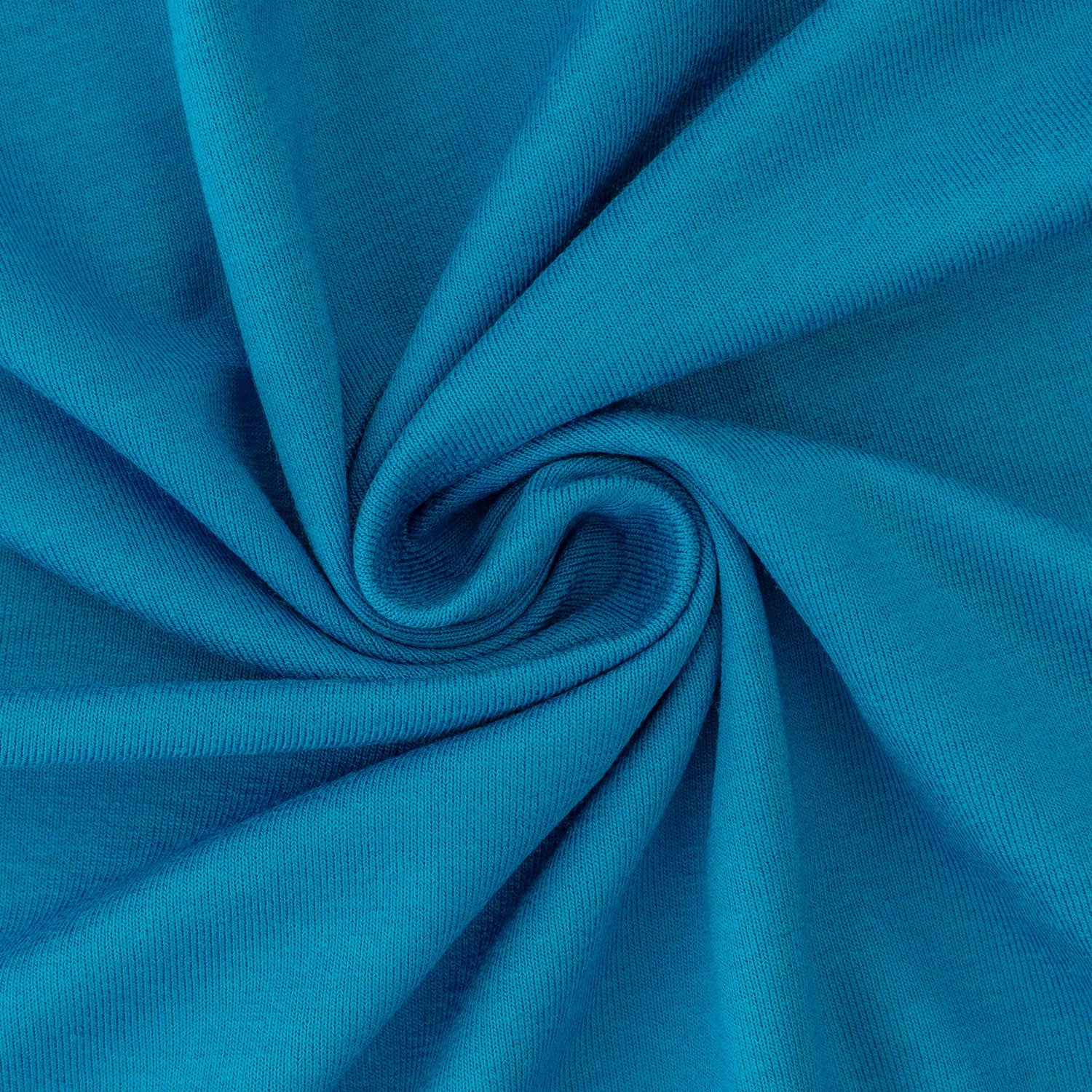 Viskosejersey mit Elasthan 220g/m² Azurblau