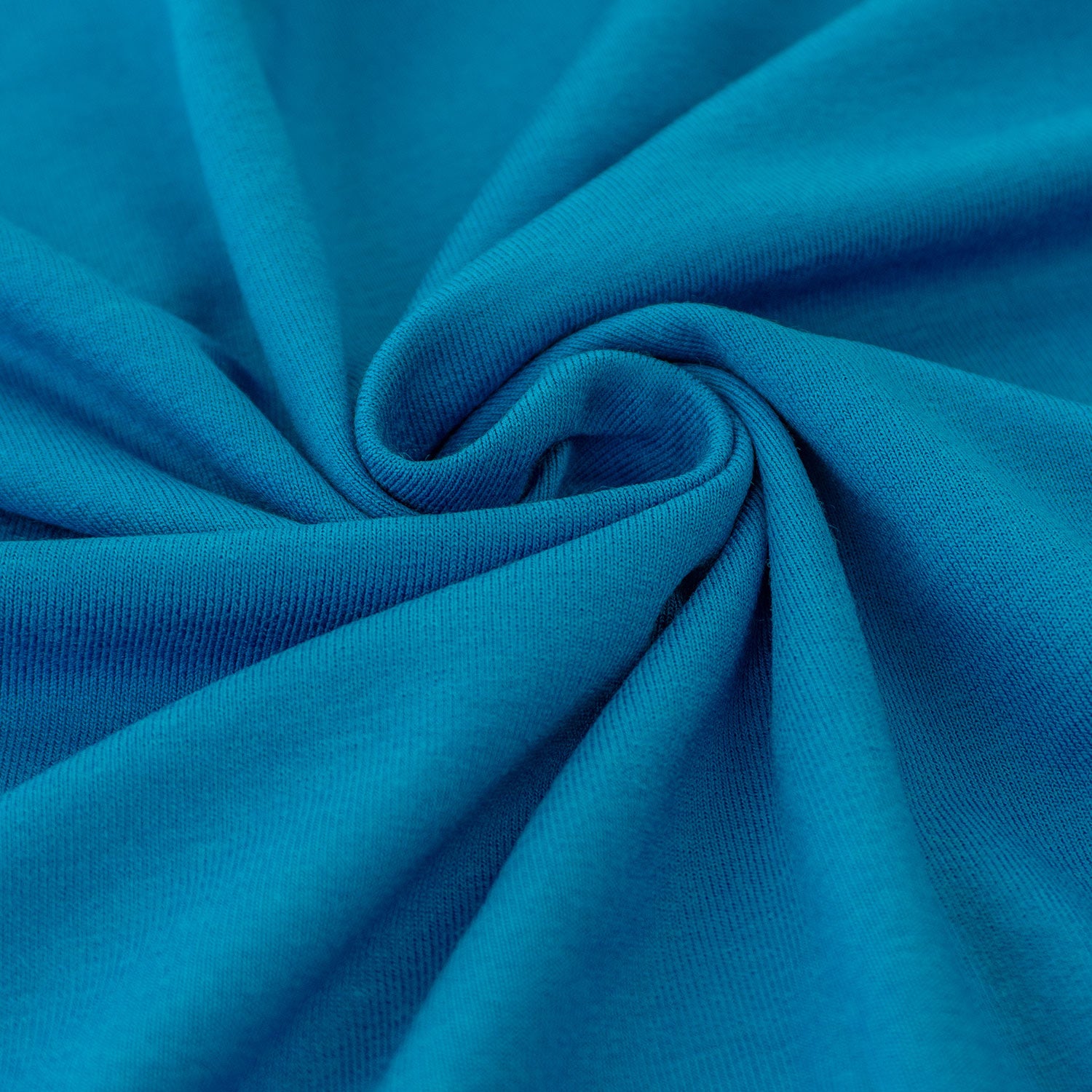 Stoffmuster Viskosejersey mit Elasthan 220g/m² Azurblau
