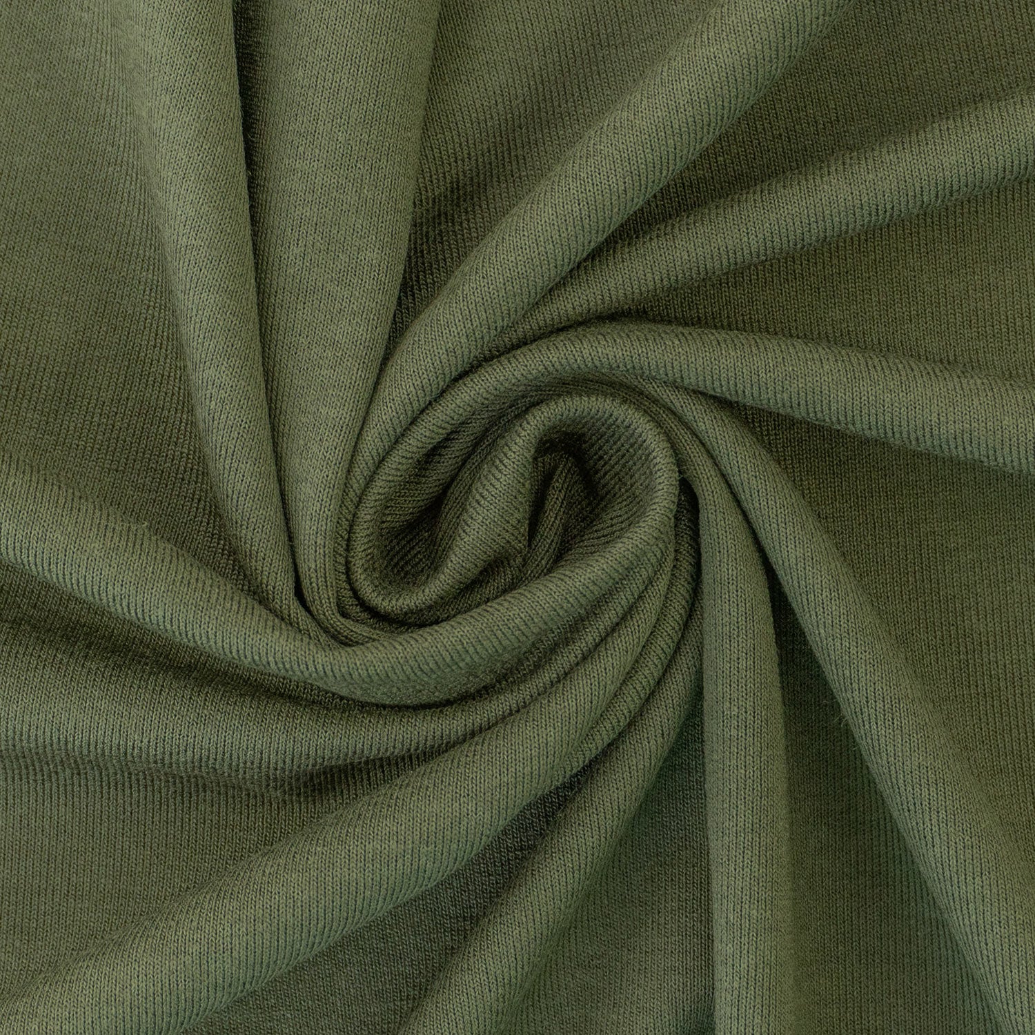 Viskosejersey mit Elasthan 190g/m² Dunkles Oliv