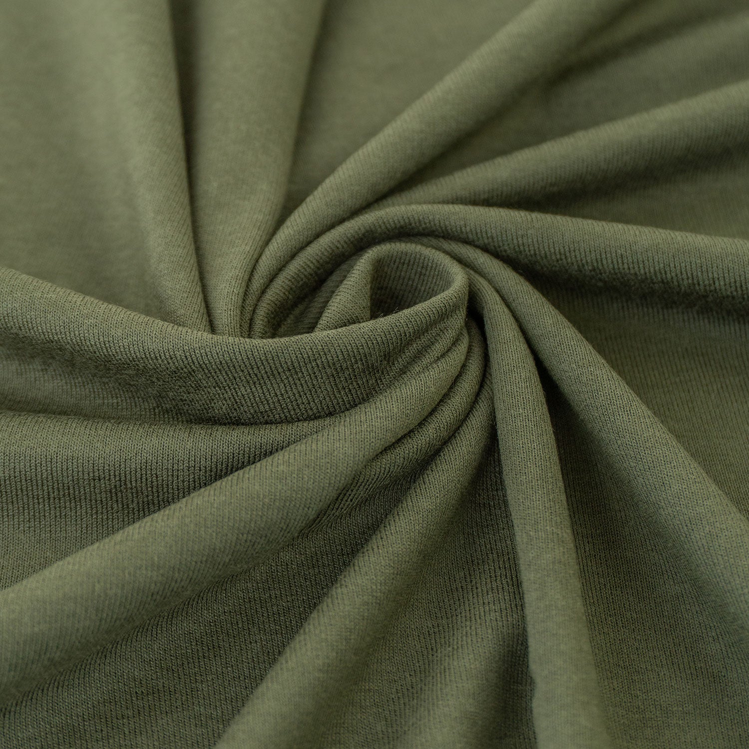 Viskosejersey mit Elasthan 190g/m² Dunkles Oliv