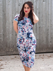 Viskosejersey mit Elasthan 190g/m² bedruckt "Flower Breeze"