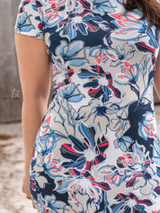 Viskosejersey mit Elasthan 190g/m² bedruckt "Flower Breeze"