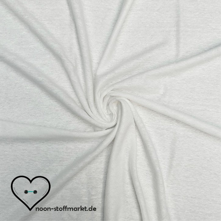 B-WARE Leinenjersey 100% Leinen Weiß