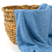 Singlejersey Viskose / Schurwolle 125g/m² Blau meliert