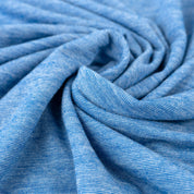 Singlejersey Viskose / Schurwolle 125g/m² Blau meliert