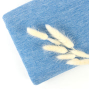 Singlejersey Viskose / Schurwolle 125g/m² Blau meliert
