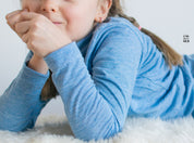 Singlejersey Viskose / Schurwolle 125g/m² Blau meliert